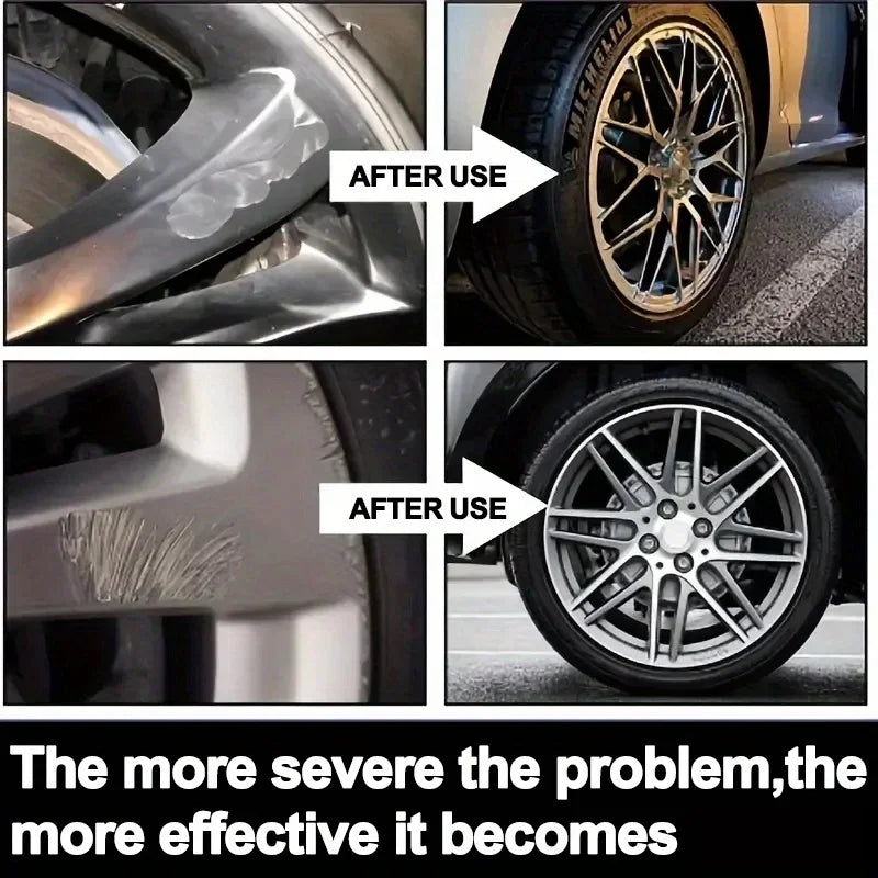 Wheel hub Scratch Repair wax - Automobile tire detail repair and deep conditioning, no residue