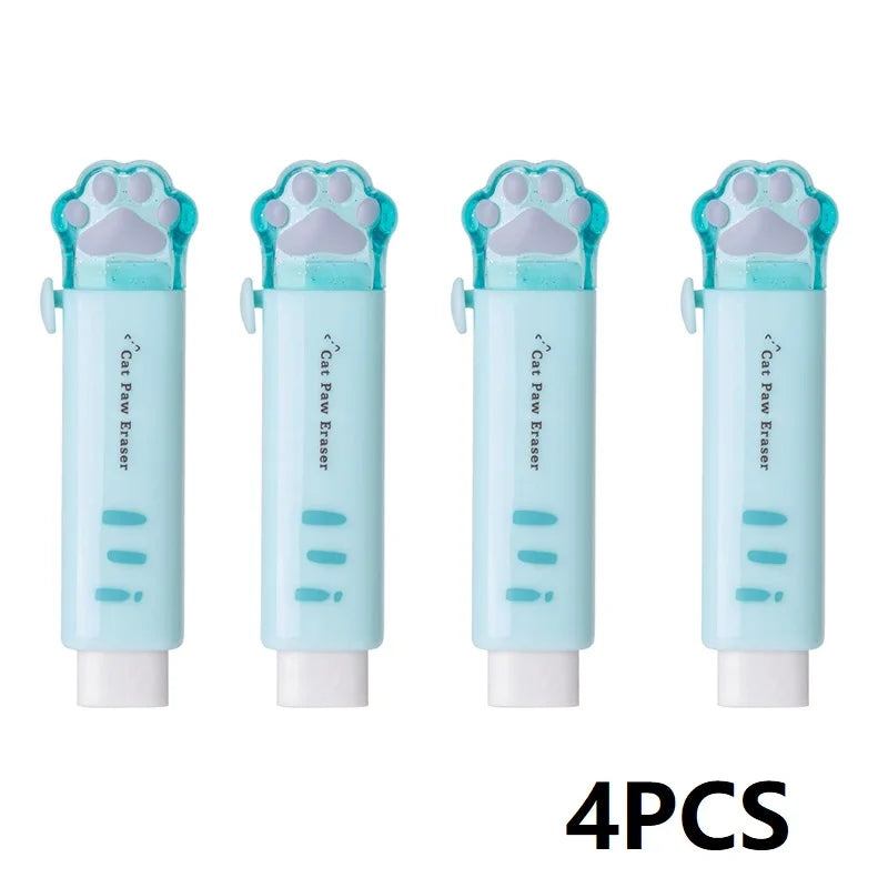 Cute 4PCS Kids Animal Erasers - Fun School Stationery