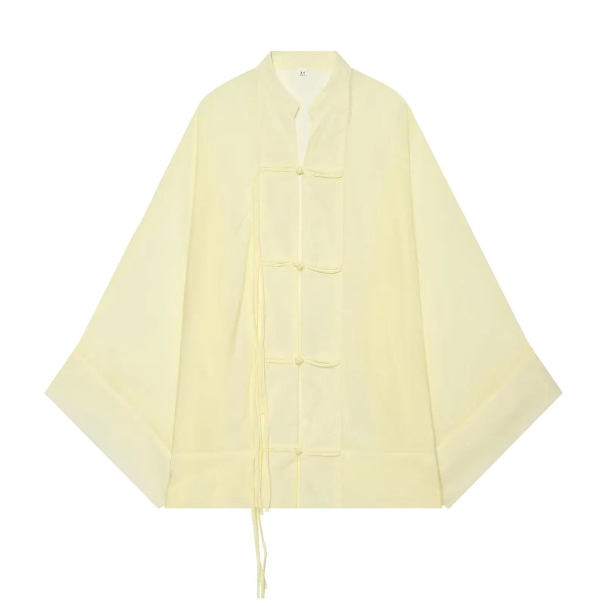 Women's Sheer Button-Up Shirt - Loose Long Sleeve Casual Blouse - photo 11