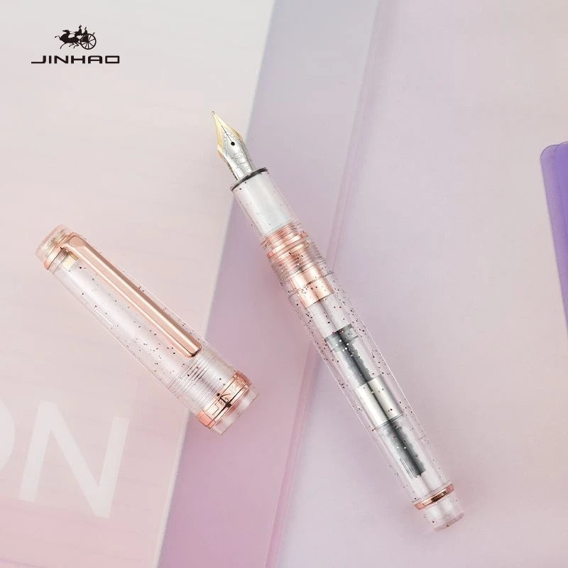 JINHAO 82 Limited Edition Colors Fountain Pen Macaron Color Gold Clip EF/F/M Calligraphy Pen Stationery Office School Supplies