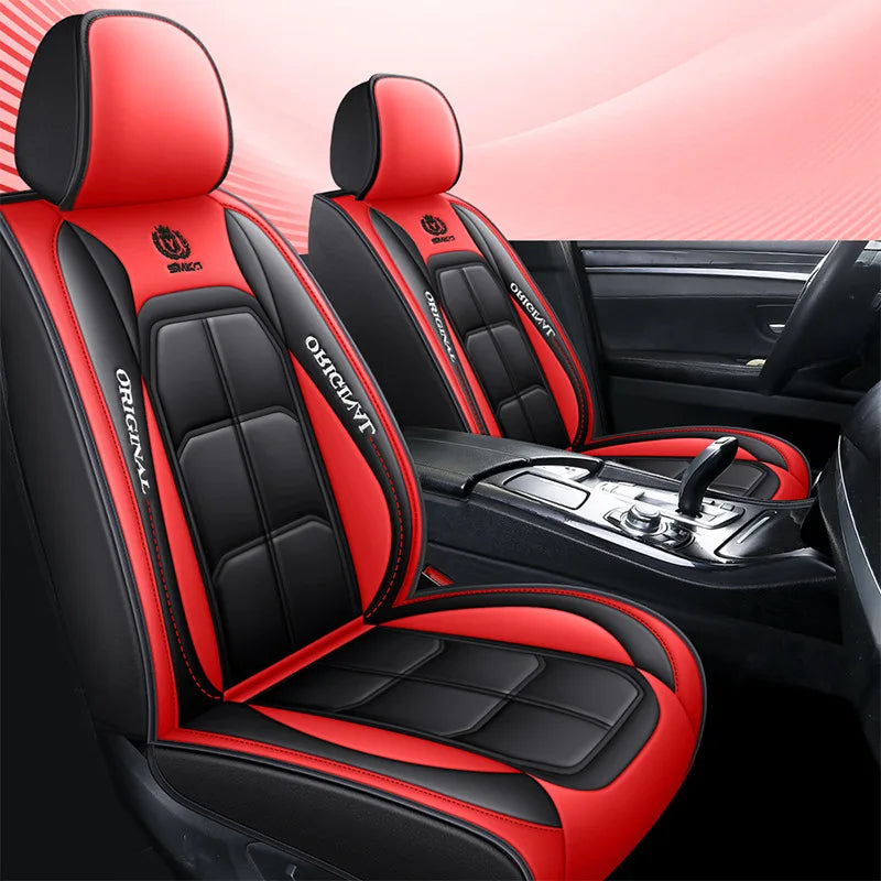Universal Single Seat Cover For Car Front Driver Passenger Seat Leather Full Coverage Cushion Protector Auto Interior Decor