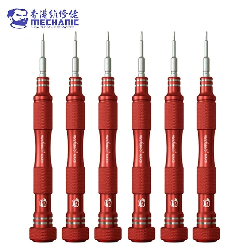 MECHANIC MAX8 Non-slip Screwdriver 0.8 Torx 0.6 Y-Type 1.2 1.5 Phillips 2.5 T2 for Mobile phone camera Repair Disassemble Tool