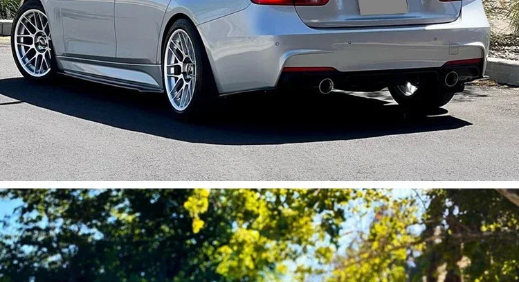 Carbon Fiber Rear Bumper Lip Trunk Wing MP M4 PSM Style Roof Spoiler Kit For BMW 3 Series F30 F31 F35 2026-2026 Gloss Black