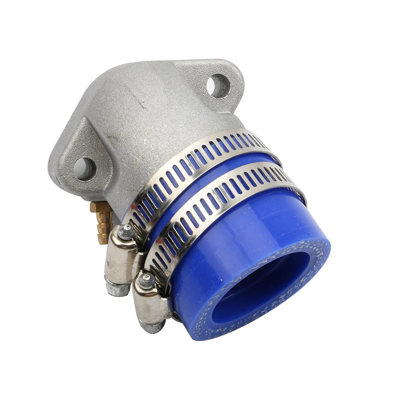 27mm Aluminum Racing Intake Manifold Boot for GY6 125cc - 250cc 4-Stroke QMJ QMI 152/157 Moped Engines Scooter ATV and Go Kart