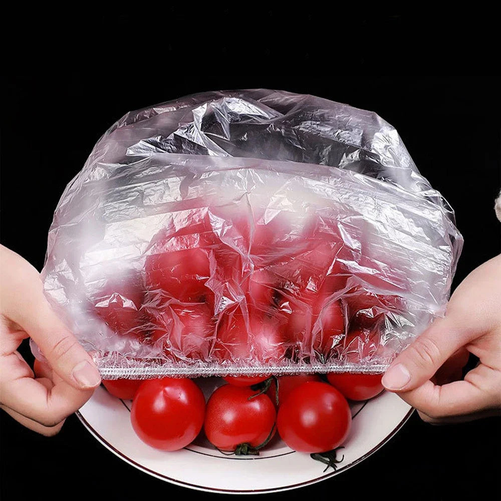 OIMG Reusable Food Wrap Storage Covers Bags For Bowl Elastic Plate Silicone Lid Cover Kitchen Fruit Plastic Fresh-Keeping Seal
