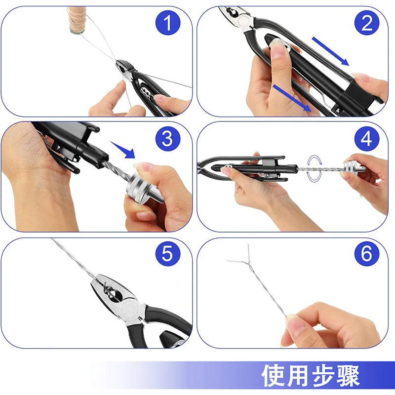 Twist Pliers Fuse Pliers One-Way Twist Pliers 6 inch 9 inch Motorcycle Aviation Safety Locks with Spring Return Heavy Duty Jaws