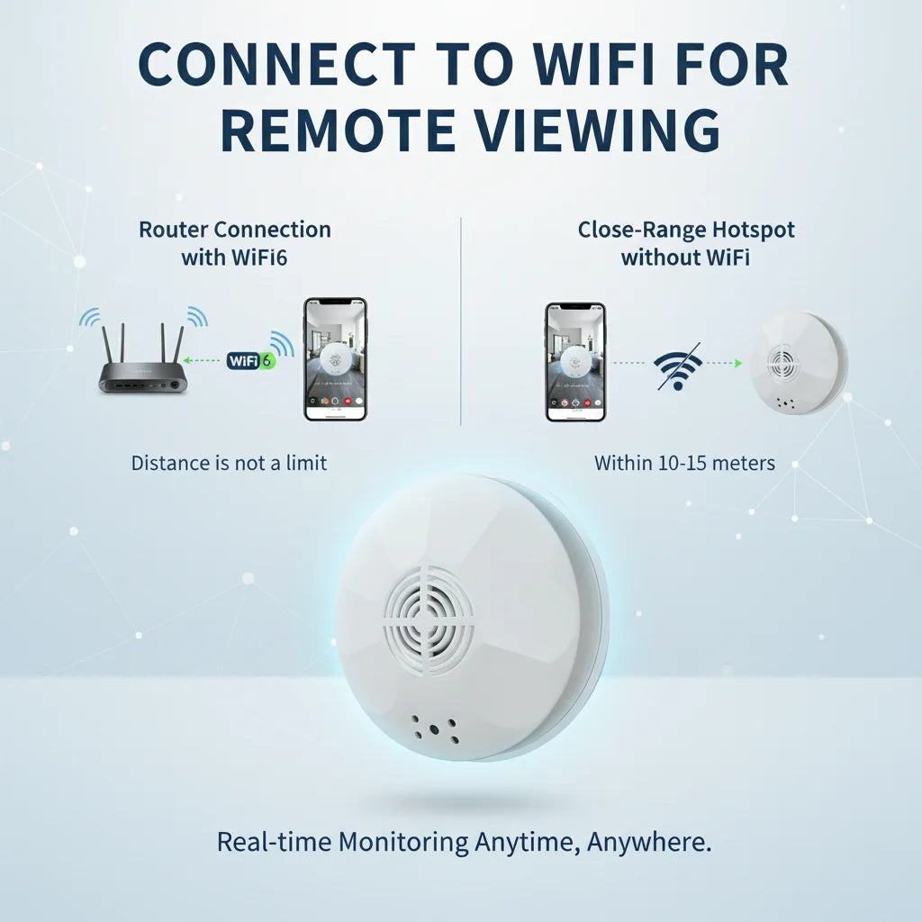 Mini 1080P Security Camera — WiFi Ceiling Monitor for Home & Office