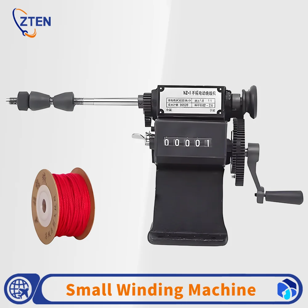 NZ-1 Hand Cranked Coil Winding Machine – Mechanical Counter Small Winding Tool