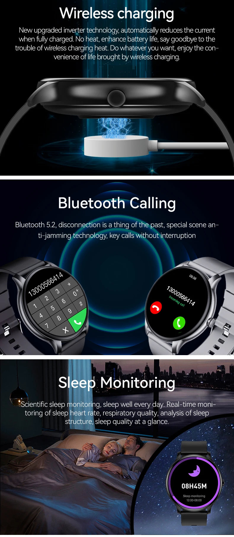 LAXASFIT 2026 New Fashionable Men's Smart Watch Wireless Call Digital Fitness Tracker Sports Smartwatch For Women's Android iOS