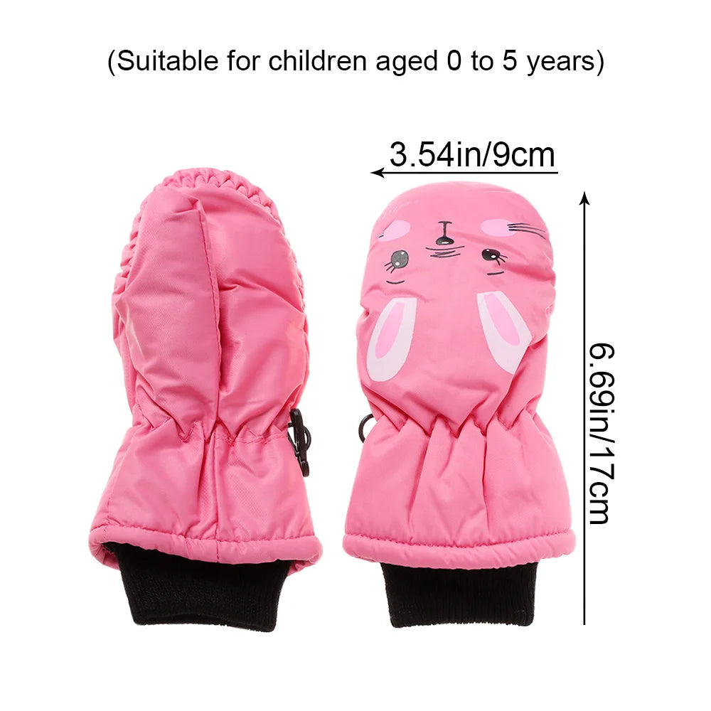 Toddler Cartoon Bunny Mittens - Warm Full Finger Gloves 0-5 Years - photo 6