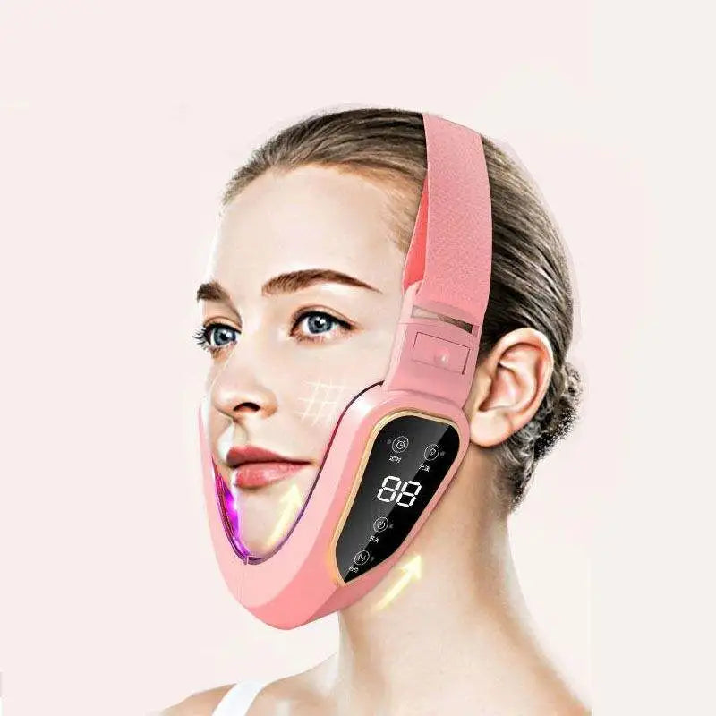 LED Photon Facial Massager — Heated Vibration Lifting Device