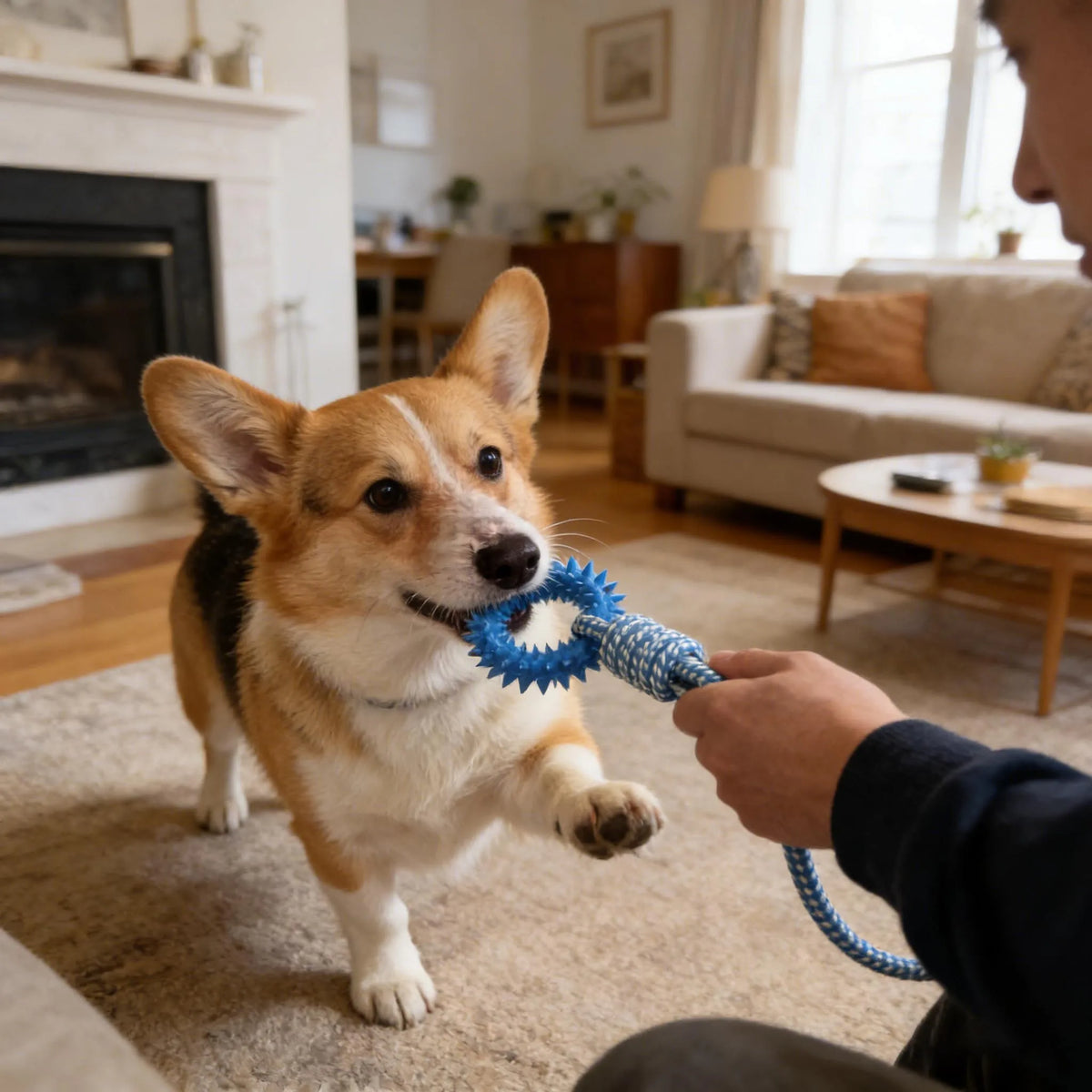 Dog Tug & Chew Toy - Indoor Interactive Training Toy – photo 5
