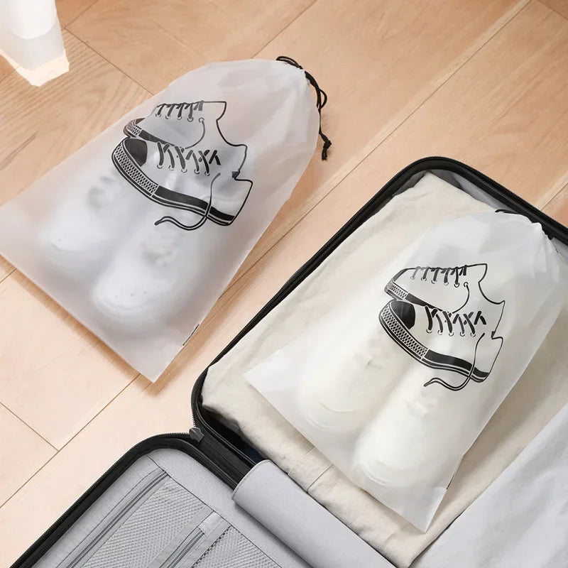10/1Pcs Portable Shoes Storage Bag Dust-proof Drawstring Pouch Travel Packing Shoes Organizer Household Waterproof Shoes Cover