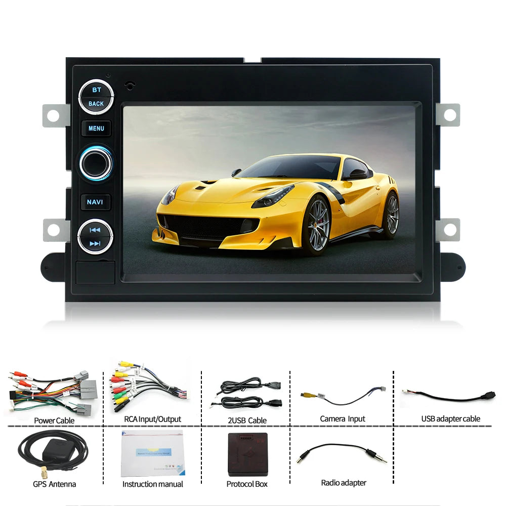 7" Car Stereo with Apple CarPlay & Android Auto, Compatible with Ford F150 F250 F350, Fusion, Mustang & Explorer