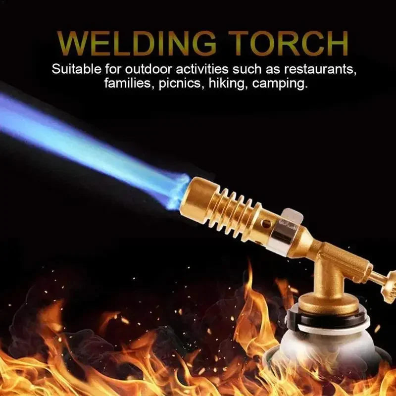 Portable Gas Burner Welding Torch High Temperature Copper Brass Blowtorch for Brazing Soldering Plumb Tools