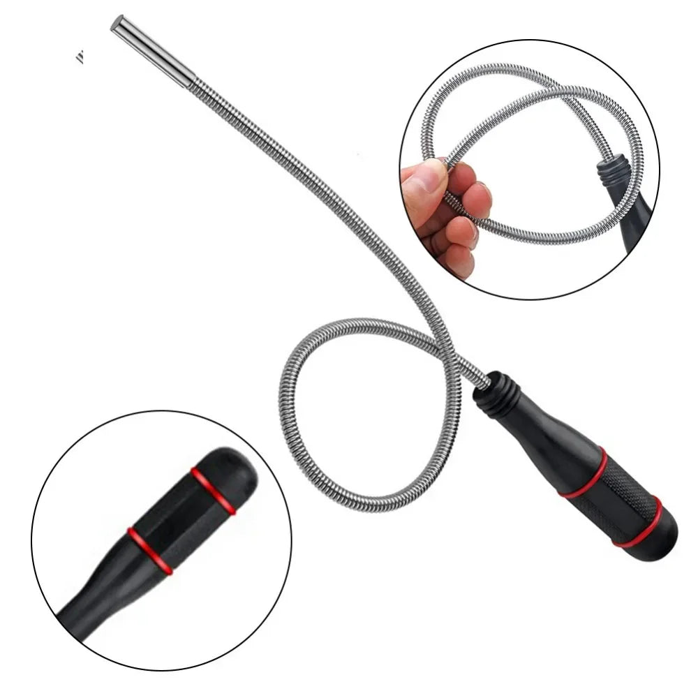 Telescopic Adjustable Magnetic Pick-Up Tools Magnetic Telescopic Magnet Grip Long Pen Telescopic Magnet Stick with LED Light
