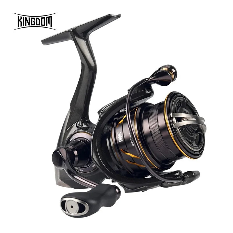 Kingdom Micro Fly Pro Fishing Spinning Reel 160g Ultralight 8+1BB 7KG Max Drag 5.2:1 Freshwater Saltwater Reel Bass Pike Fishing