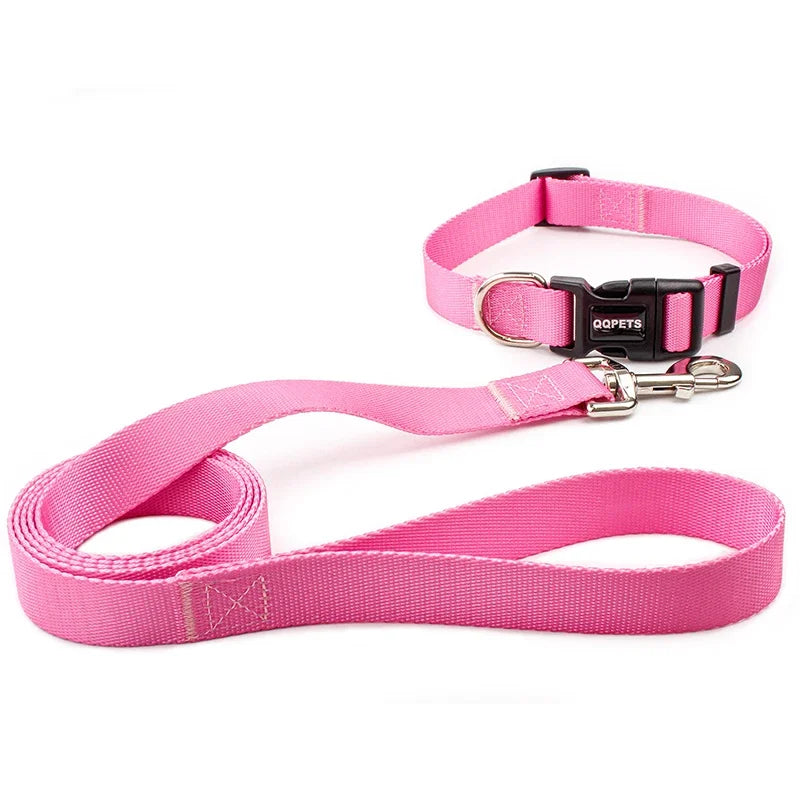 Adjustable Nylon Dog Collar & Leash Set - Quick Release Buckle - photo 12