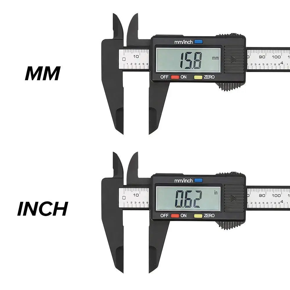 Digital Vernier Caliper — Carbon Fiber, 0.01mm, 100/150mm