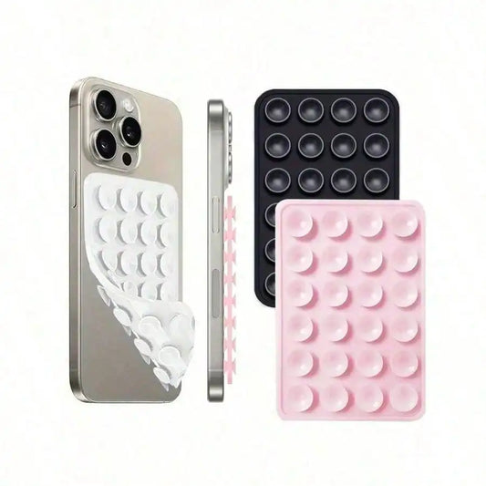 1pc Silicone Suction Cup Phone Case Mount Double Sided,Silicone Octo Cup Buddy Sticky Grip Holder For Cellphone, Hands-Free
