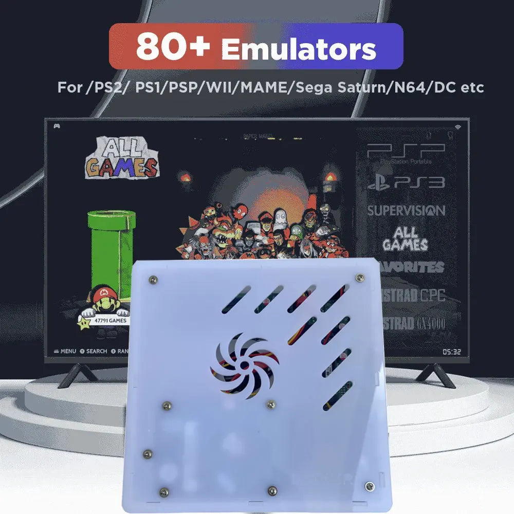 X8 Mini PC Game Console — i3 CPU, 1TB, 4K HD, 60 Emulators, Plug-and-Play TV Console
