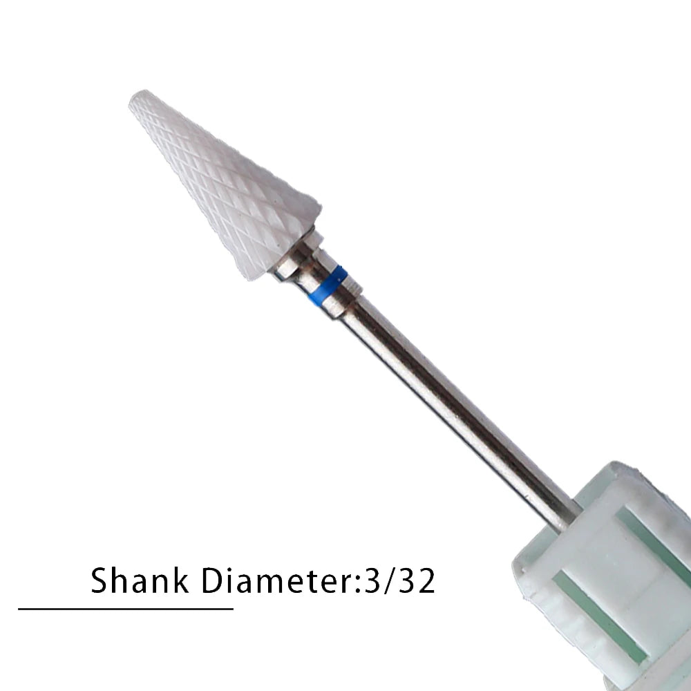 Nail Drill Bits Flame Ceramic Cutters for Manicure Electric Pedicure Nail Bits Gel Polish Remover Files Burr Nail Accessories
