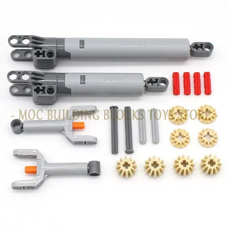 High-Tech Technical Parts Pin Beam Liftarm Axle Connector Panel Gear Car Motorcycle Building Blocks Bricks Technology Set Toys
