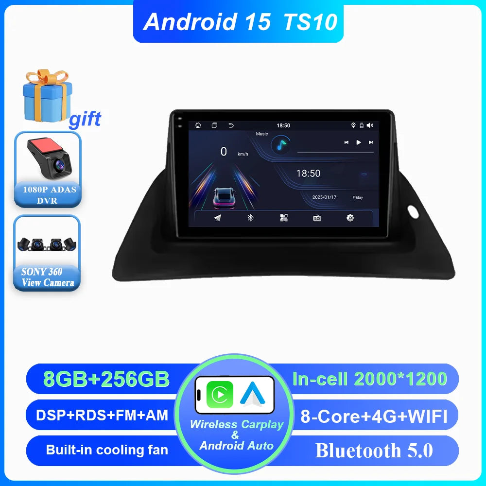 Android Car Stereo for Renault Kangoo (2008–2018) — CarPlay, Android Auto, GPS Navigation, Head Unit