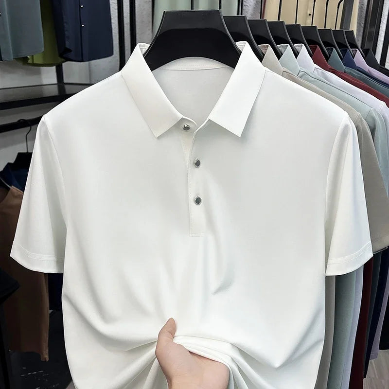 Men's Collared Polo Shirt - Quick-Dry Moisture-Wicking, Daily Wear