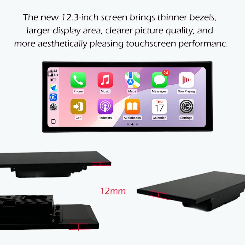 Car Stereo with Apple CarPlay & Android Auto, Compatible with BMW 3 Series E90 E91 E92 (CCC/CIC)