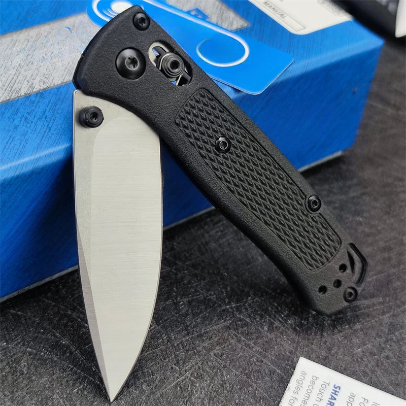 BM 533 Bugout Axle Lock Folding Knife S30V Steel Blade Nylon Fiber Handle Outdoor Camping Survival EDC Practical Cutting Knife