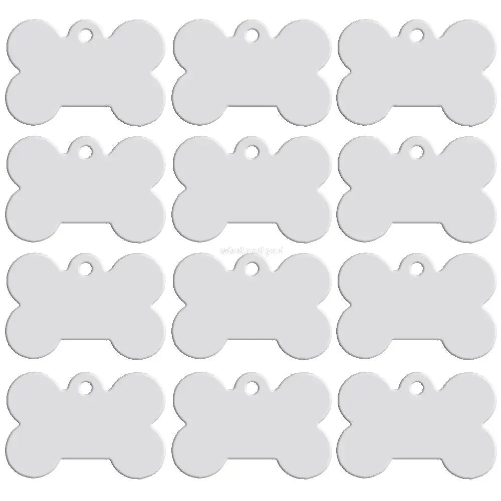 20-Pack Bone-Shaped Pet ID Tags - Double-Sided Engraving – photo 4