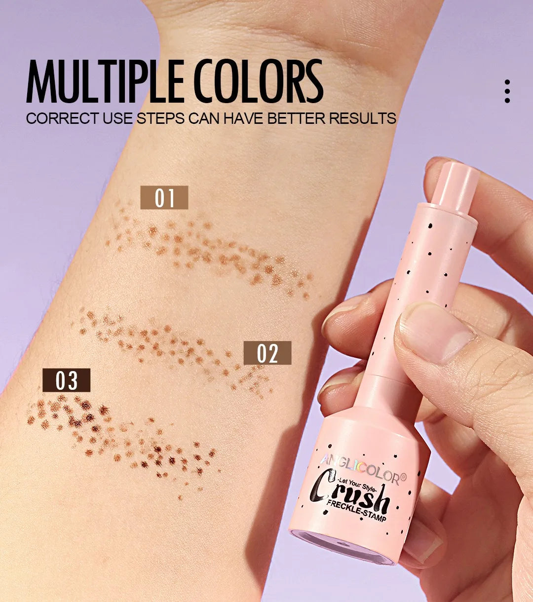 Liquid Air Cushion Freckle Stamp Pen Five-point Head Freckle Natural Simulation Fake Dot Spot Pen Waterproof Lasting Makeup