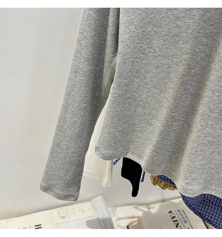 Women's slim V-neck long sleeve tee — view 20 of 20