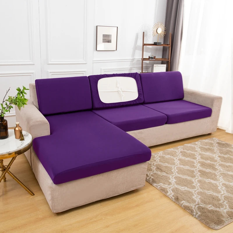 Summer Silk Spandex Seat  Sofa Cushion Cover Pad Protect 2026 Living Room Couch Slipcover 1 2 3 4 Seater Sofa Seat Covers