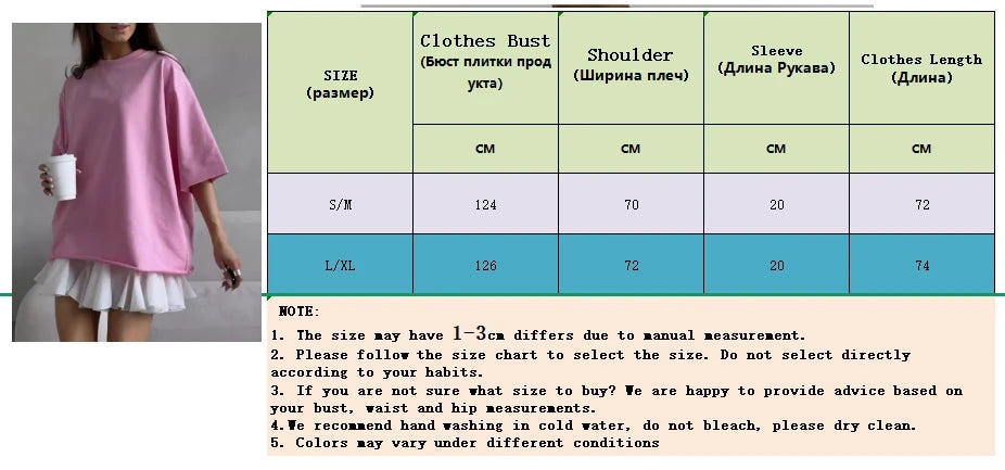 Hirsionsan Summer Casual Oversized T-shirts Women 100% Cotton Pink Loose Tees 2026 New Cusual Solid O Neck Female Aesthetic Tops