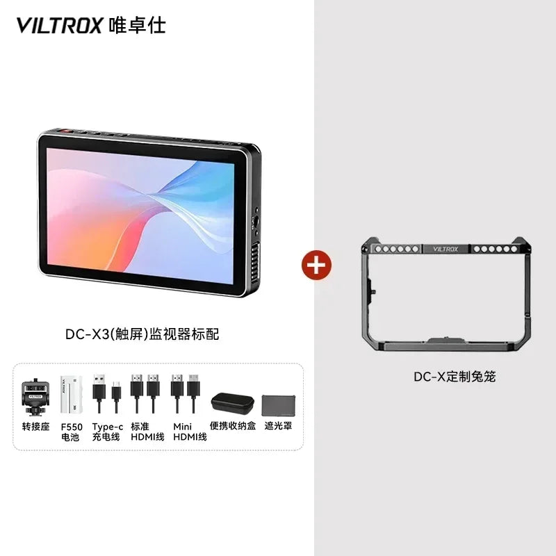 Viltrox DC-X2/DC-X3 Portable Monitor 6 Inch 2026 Nits 4K Touch Screen Profissional Photographic HD FHD Camera Monitor for Vedio