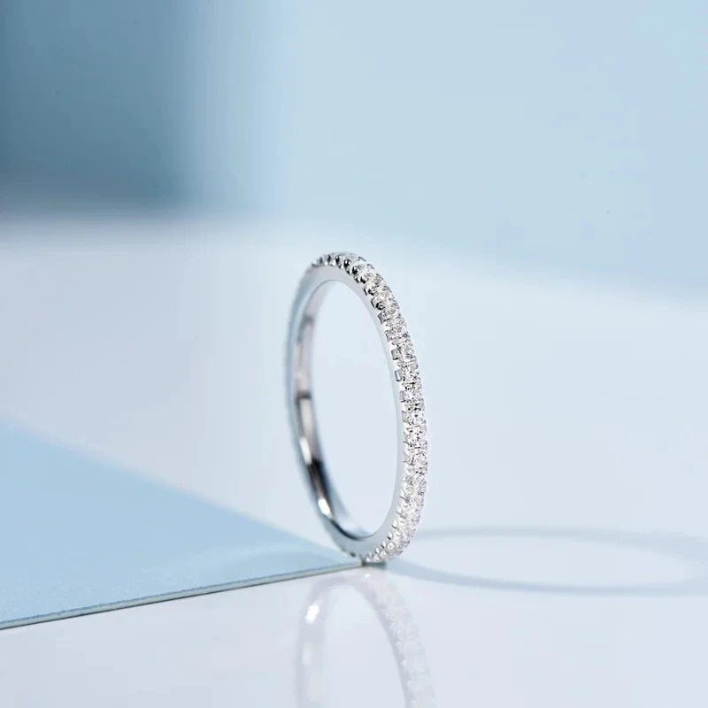 Cubic Zirconia White Gold Ring for Women - Bridal & Wedding