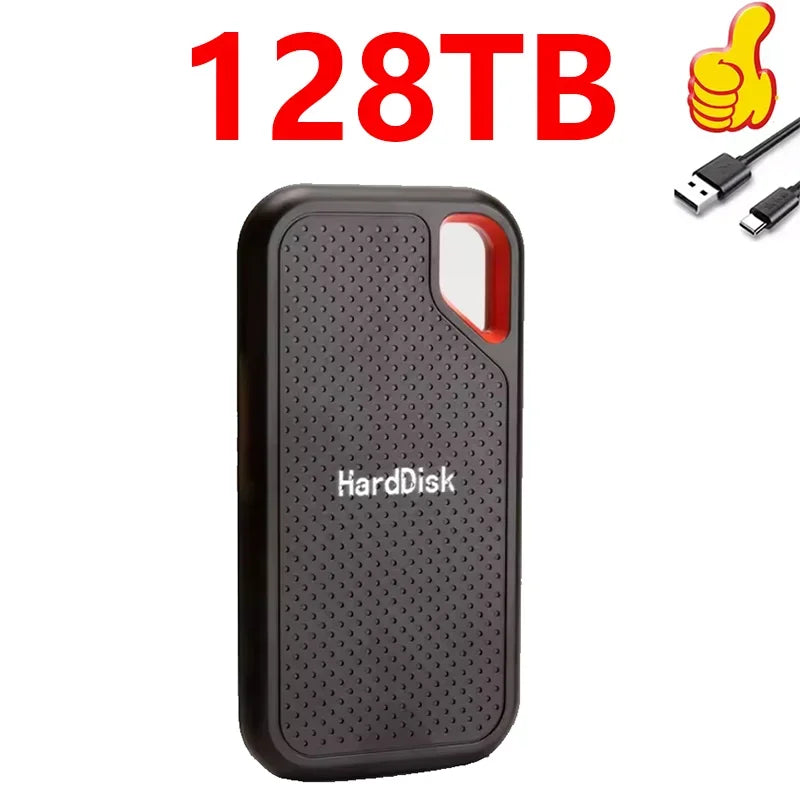 Portable SSD 1TB Original High Speed Hard Disk 4TB External Hard Drive 256TB USB3.1 Solid State Disk for Laptop/Phone/MAC/PC
