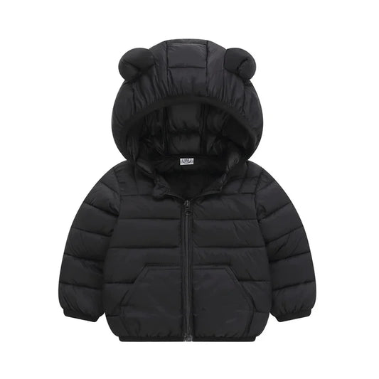 Kids Padded Hooded Zip Coat - Casual Winter Jacket, 2-6 Years
