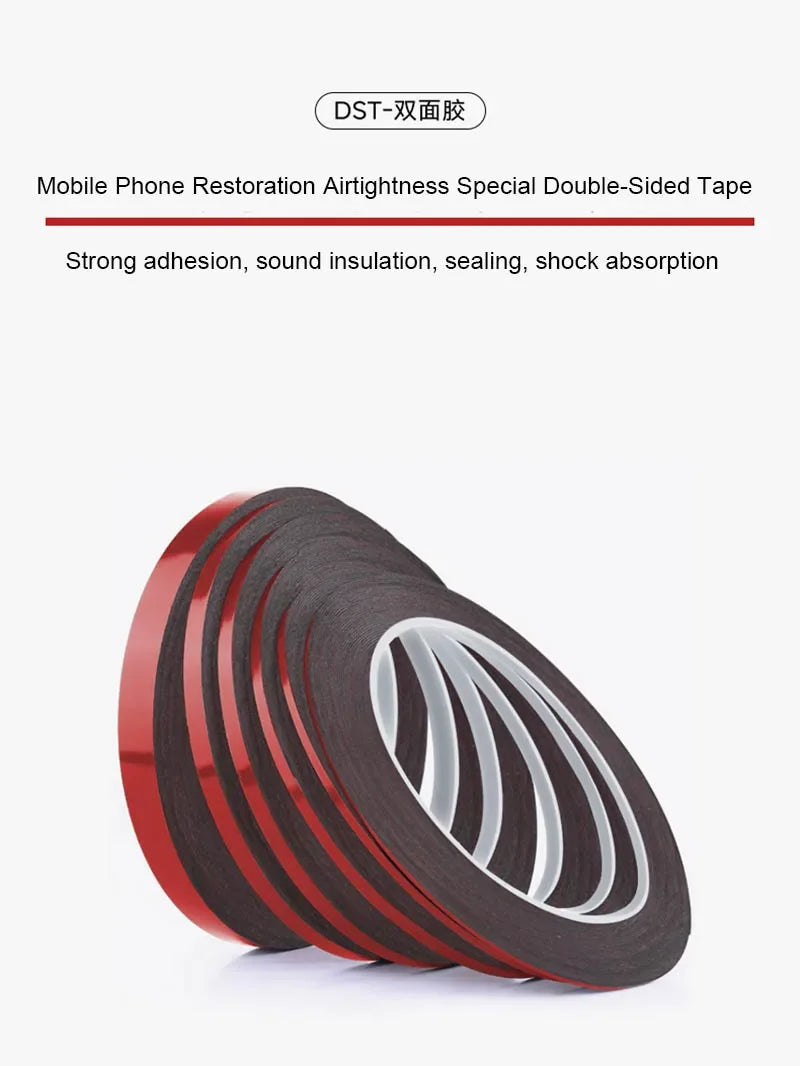 Amaoe 0.23/0.3mm Double Sided Adhesive Tape For CellPhone Tablet LCD Screen Back Cover High Temperature Resistance Sealing Tape
