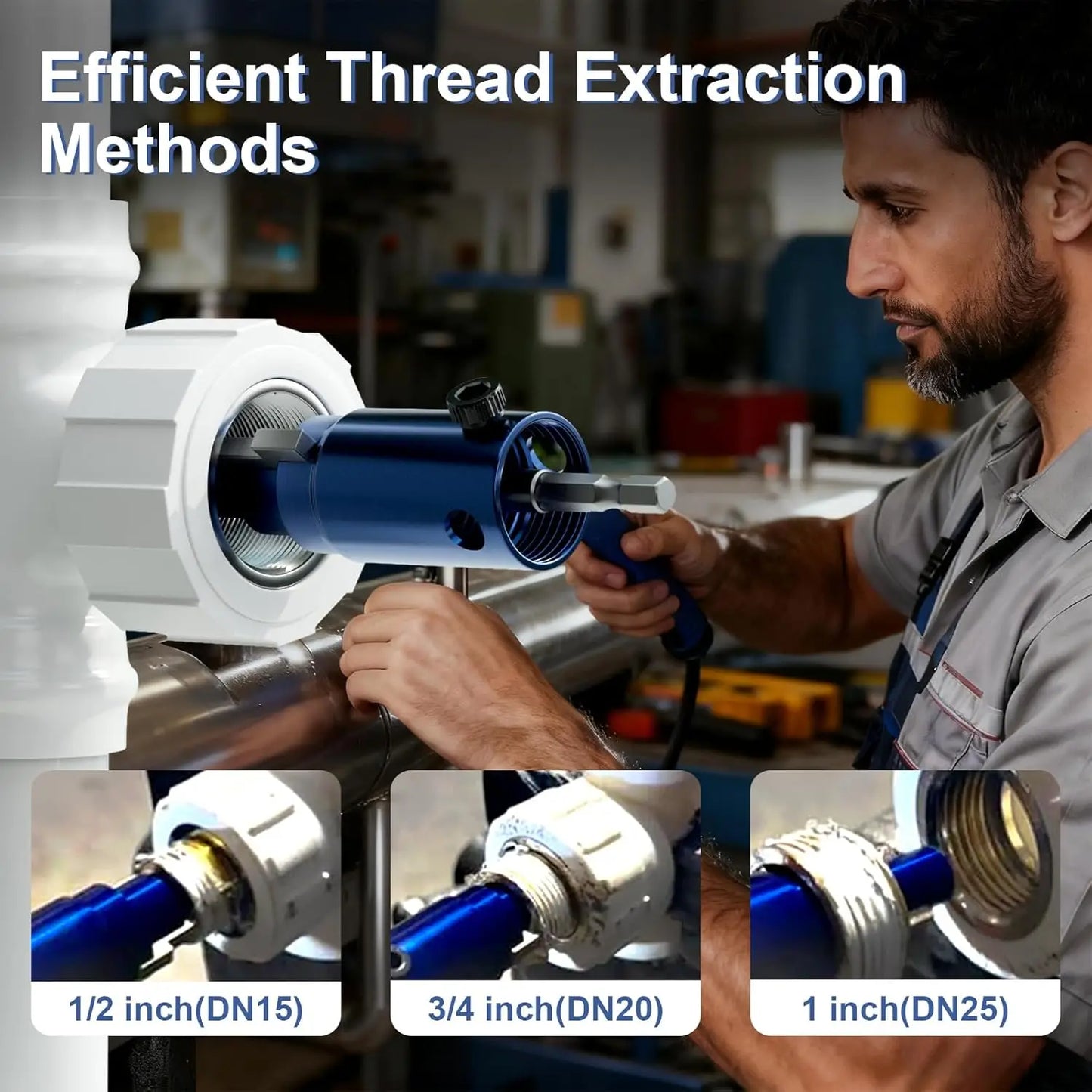 Faucet Angle Valve Broken Wire Extractor 1/2 3/4 1 Inch Broken Pipe Extractor Tool Head Screw Extraction Angle Valves Remove