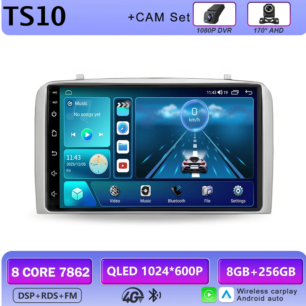Bluetooth Android Car Stereo Screen For Alfa Romeo 147 2000 - 2010 7 Inch Car Radio Multimedia Player GPS Aotoradio Carplay Auto