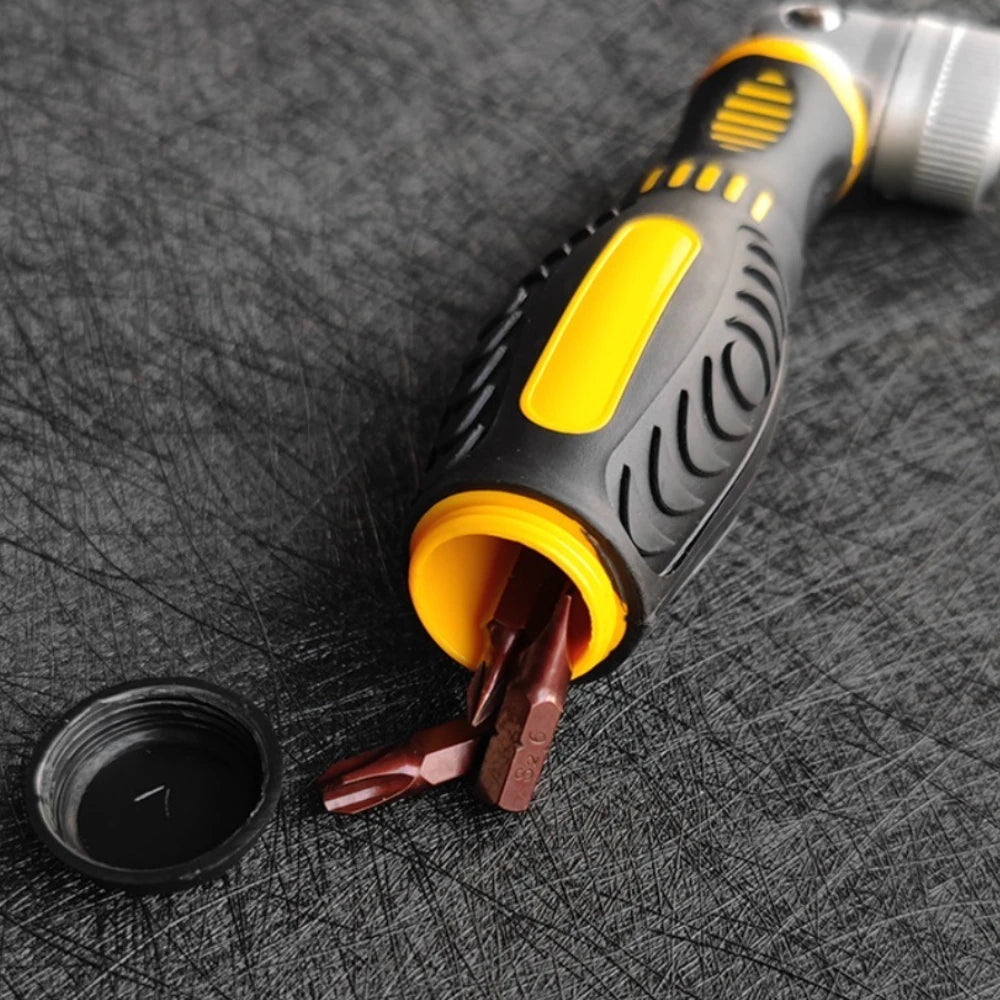 72-Tooth Ratchet two-way screwdriver Set bendable labor-saving screwdriver bit kit one-word cross Household maintenance tool