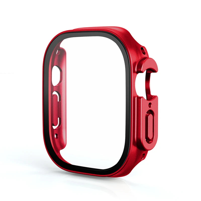 For Apple Watch Ultra 3 49mm 2026 PC Bumper+Screen Protector Tempered Glass+Cover for apple watch Case ultra 2/Ultra Accessories