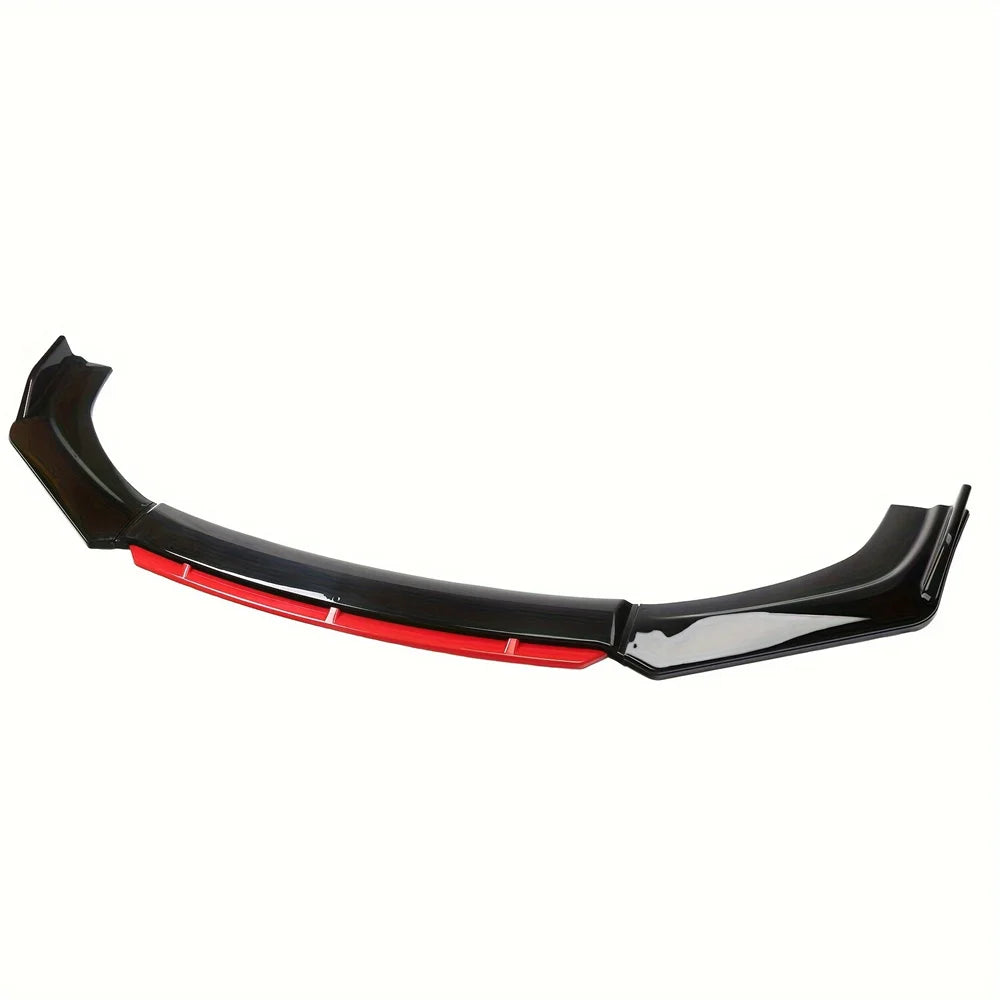 3PCS Universal Car Front Bumper Lip Splitter Body Kit Spoiler Diffuser Protector Impact-Resistant