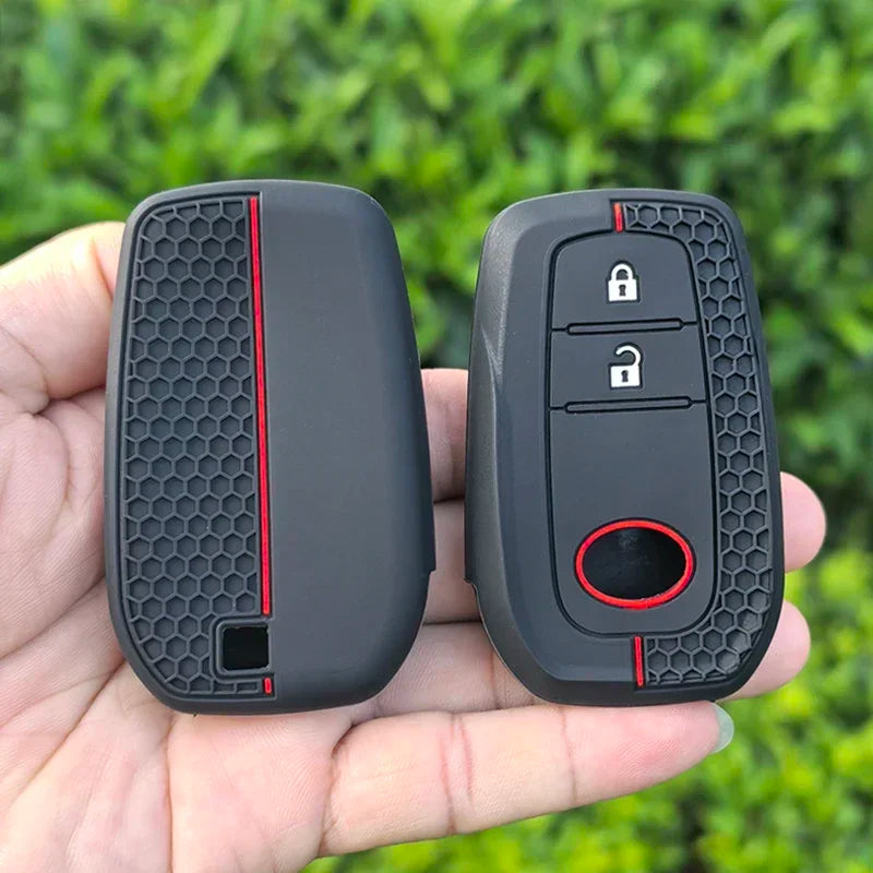 2026 Silicone Auto Remote Car Key Case Cover For Toyota CHR Hilux Fortuner Land Cruiser 200 Camry Corolla Crown RAV4 Highland