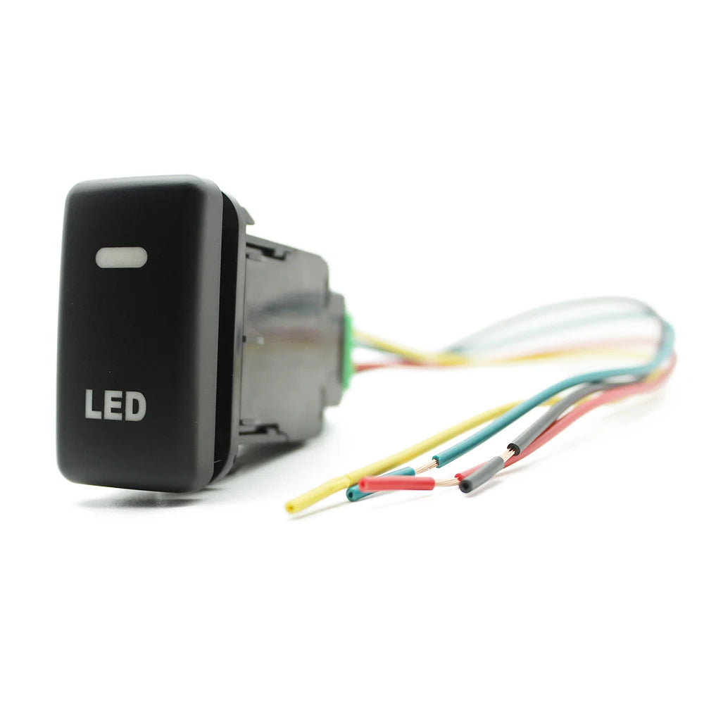 Car LED DRL Light Power On Off Front Rear Fog Lamp Spotlights Button Switch For Toyota FJ Land Cruiser Prado 120 LC100