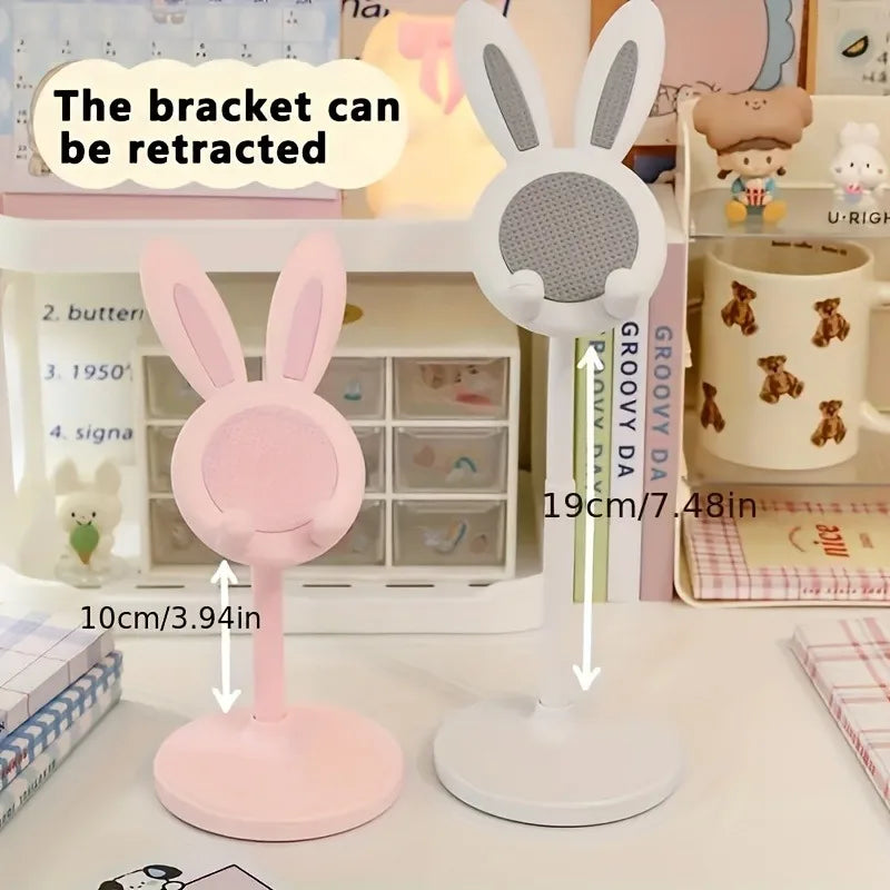 Cute Rabbit Phone Stand – Hands-Free Universal Holder for Phones & Tablets | Room Decor