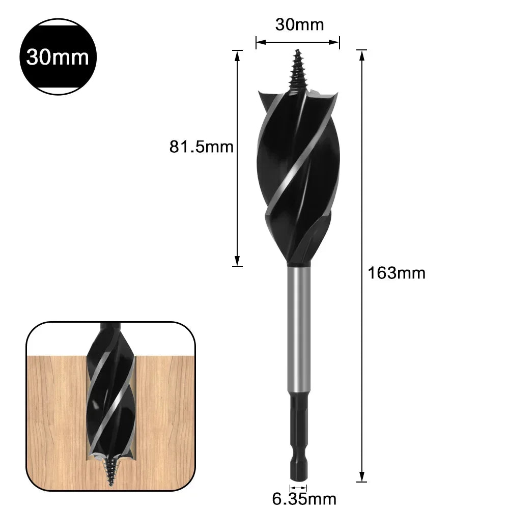 Hole Opener 10-35mm 1/4'' Hex Shank Twist Drill Bit, Reamer Auger Carpenter Joiner broca Drill Bits for Wood  Woodworking Tools